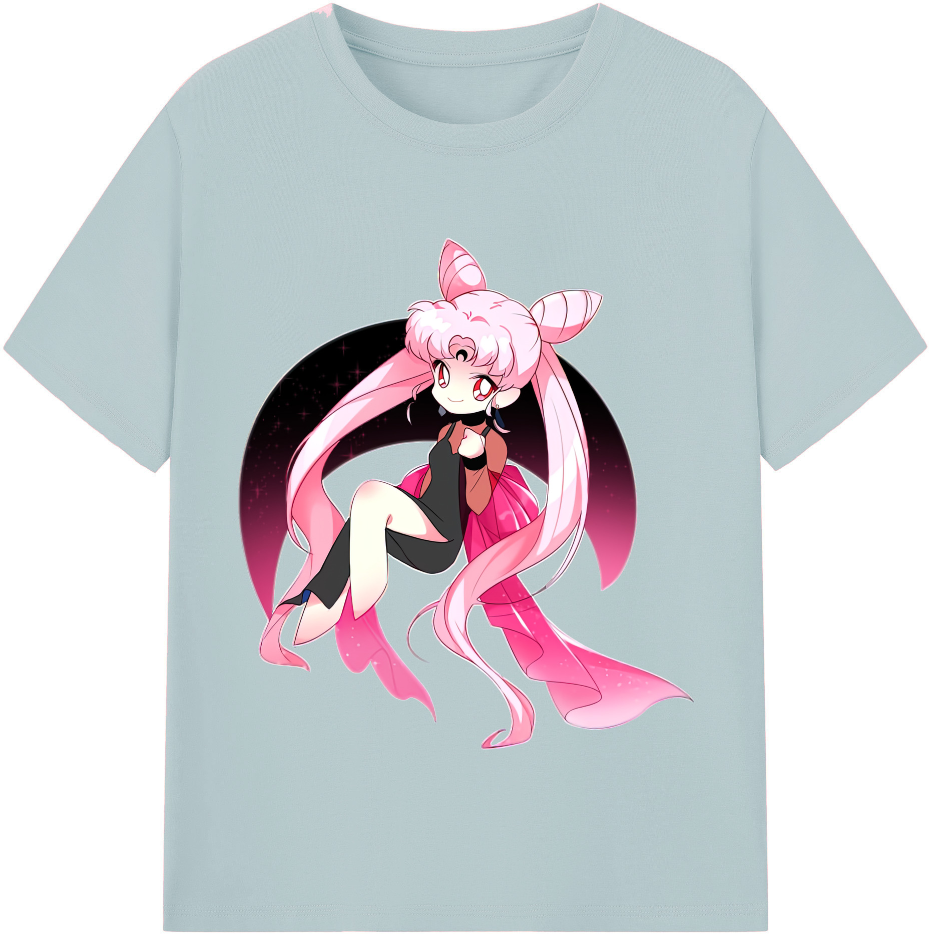（画像用） 美少女戦士セーラームーン ちびうさ Sailor Moon Chibiusa Tsukino Usagi Small Lady Serenity 綿100％半袖Tシャツ（フロントプリント）